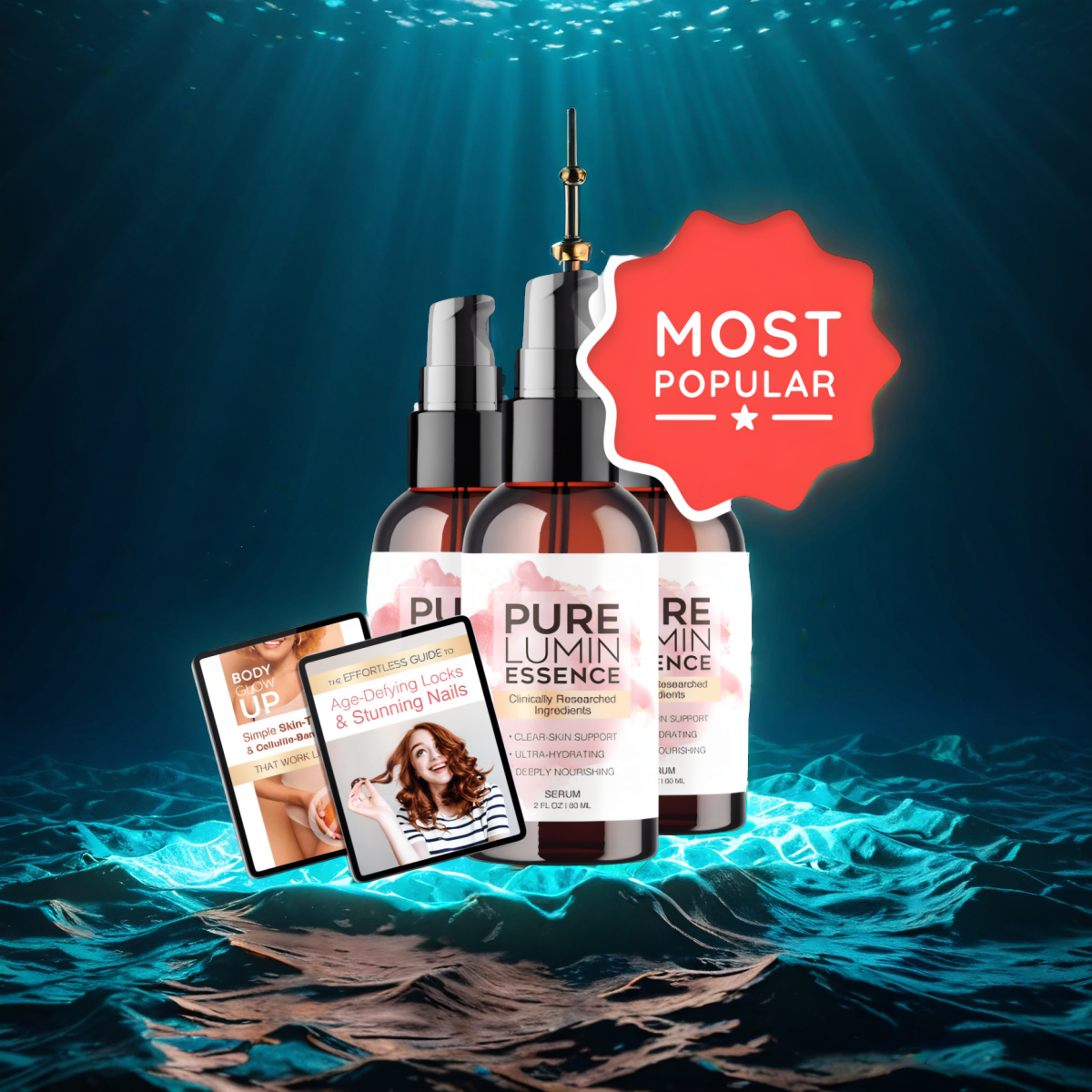 PureLumin Essence - 3 Bottles + 2  Ebooks